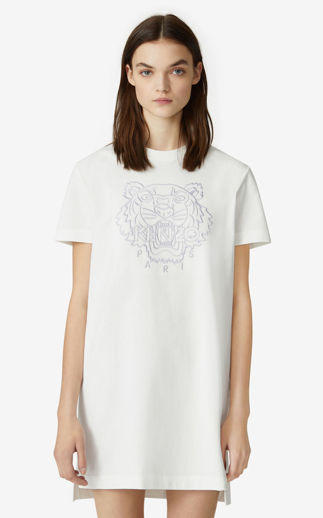 Kenzo Tiger t shirt Haljine Ženske - Bijele - Hrvatska CXUFIE612